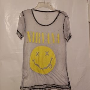 Nirvana smiley tshirt